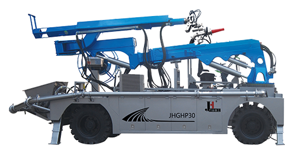 JHGHP30 Engineering chassis wet shotcrete machine